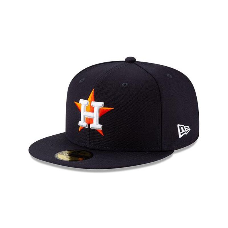 MLB Houston Astros Wool 59Fifty Fitted (PGP8622) - Blue New Era Caps